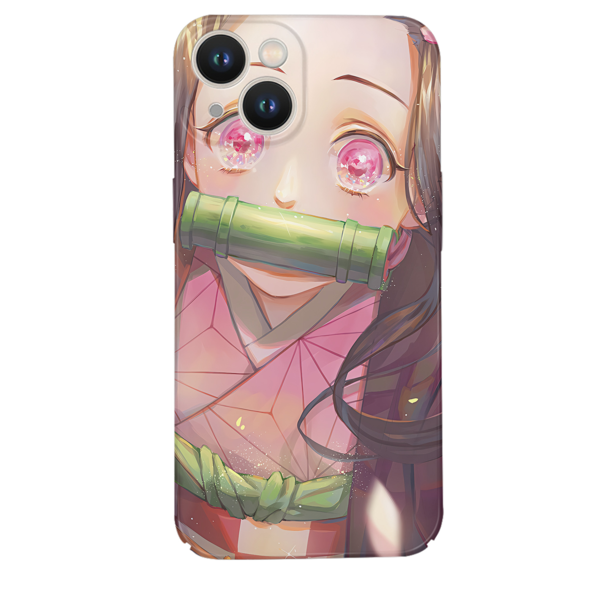 （画像用） 鬼滅の刃（きめつのやいば）竈門 禰󠄀豆子／かまど ねずこ Kamado Nezuko 【iPhone 14シリーズ対応】ハードケース